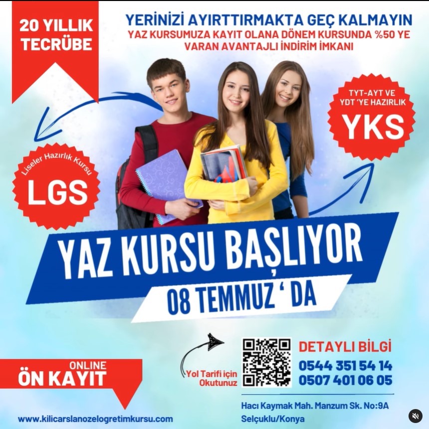 Yaz Kursları Başlıyor! 