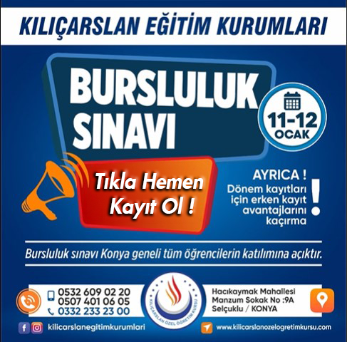 Bursluluk sınavı kayıt formu için tıklayınız