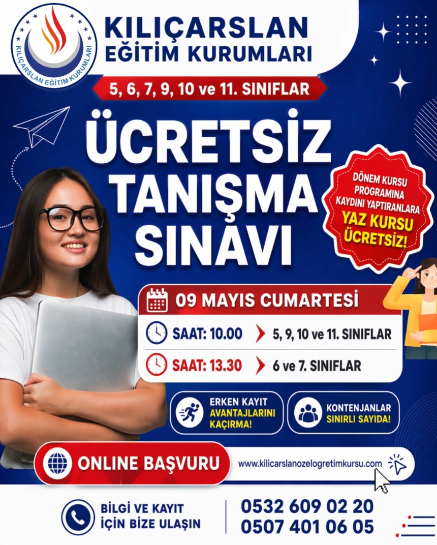 Tanışma sınavı kayıt formu için tıklayınız